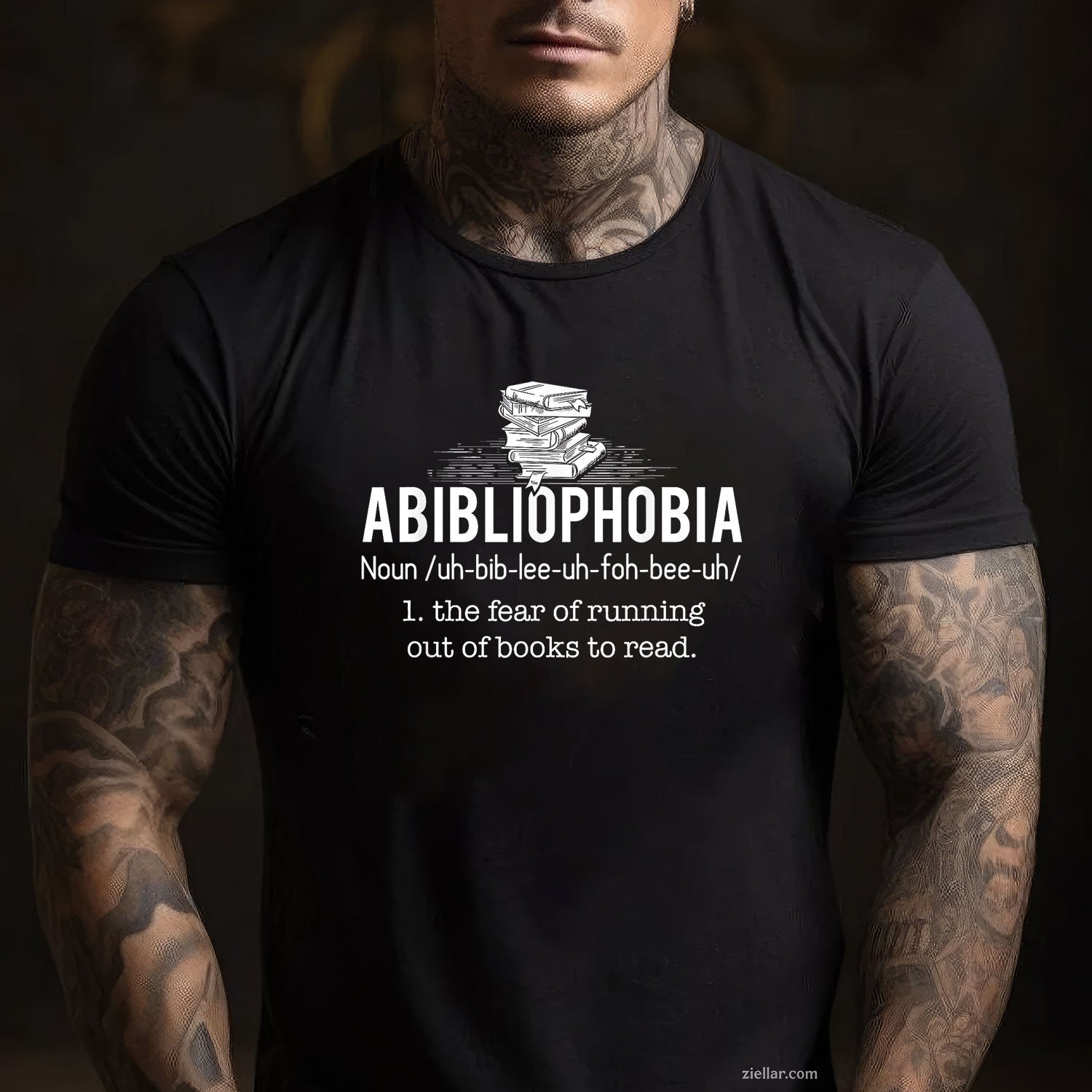 Abibliophobia - Funny Reading Bookworm Reader Gift T-Shirt