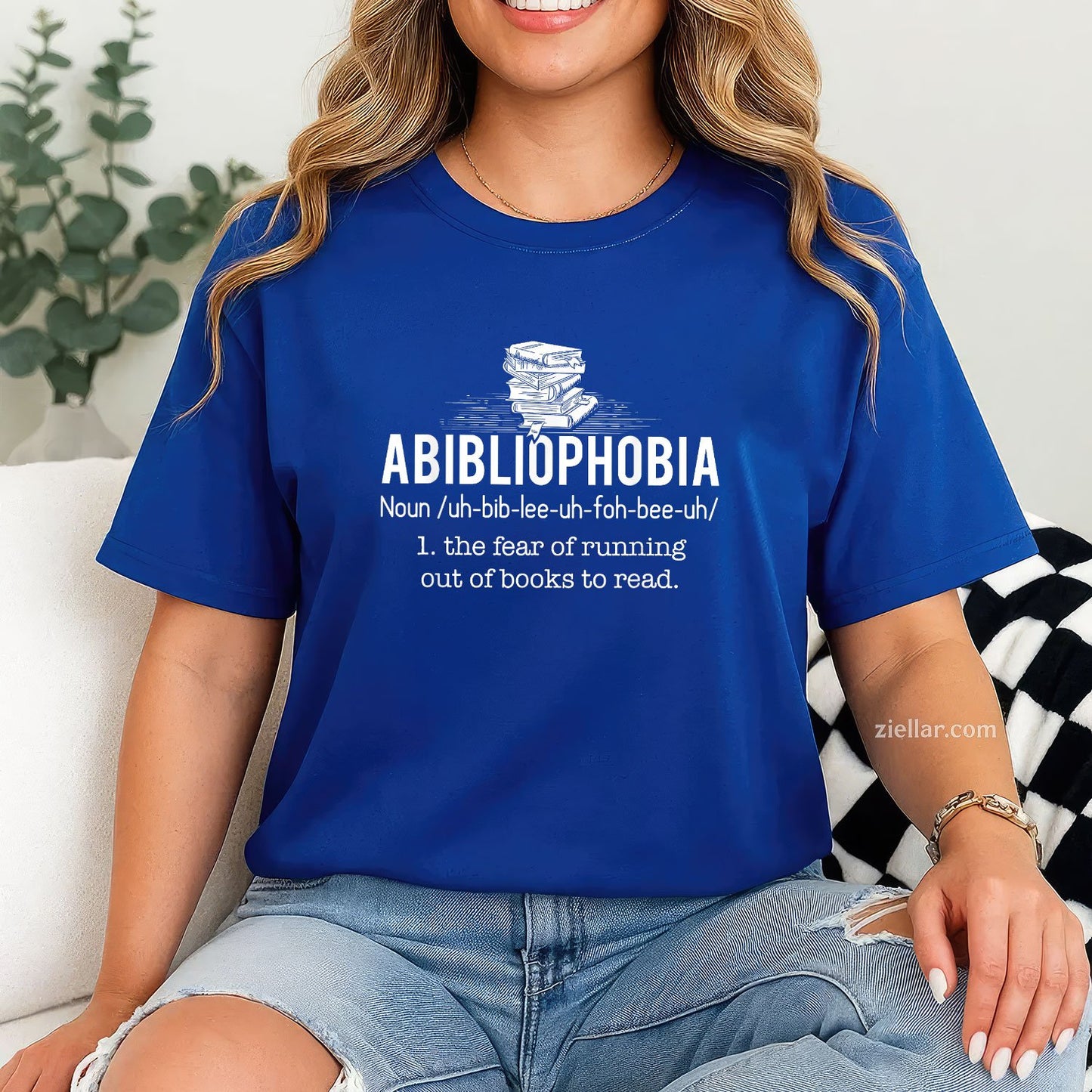 Abibliophobia - Funny Reading Bookworm Reader Gift T-Shirt