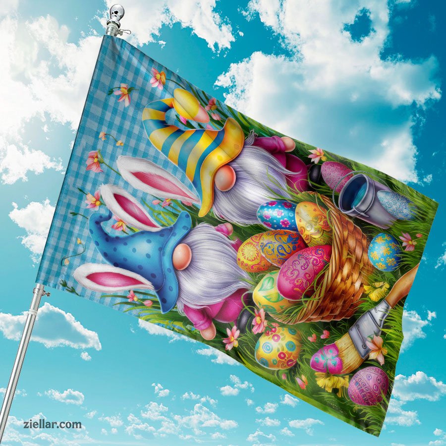 Adorable Easter Gnomes with Colorful Painted Eggs Spring Holiday Decor Gift