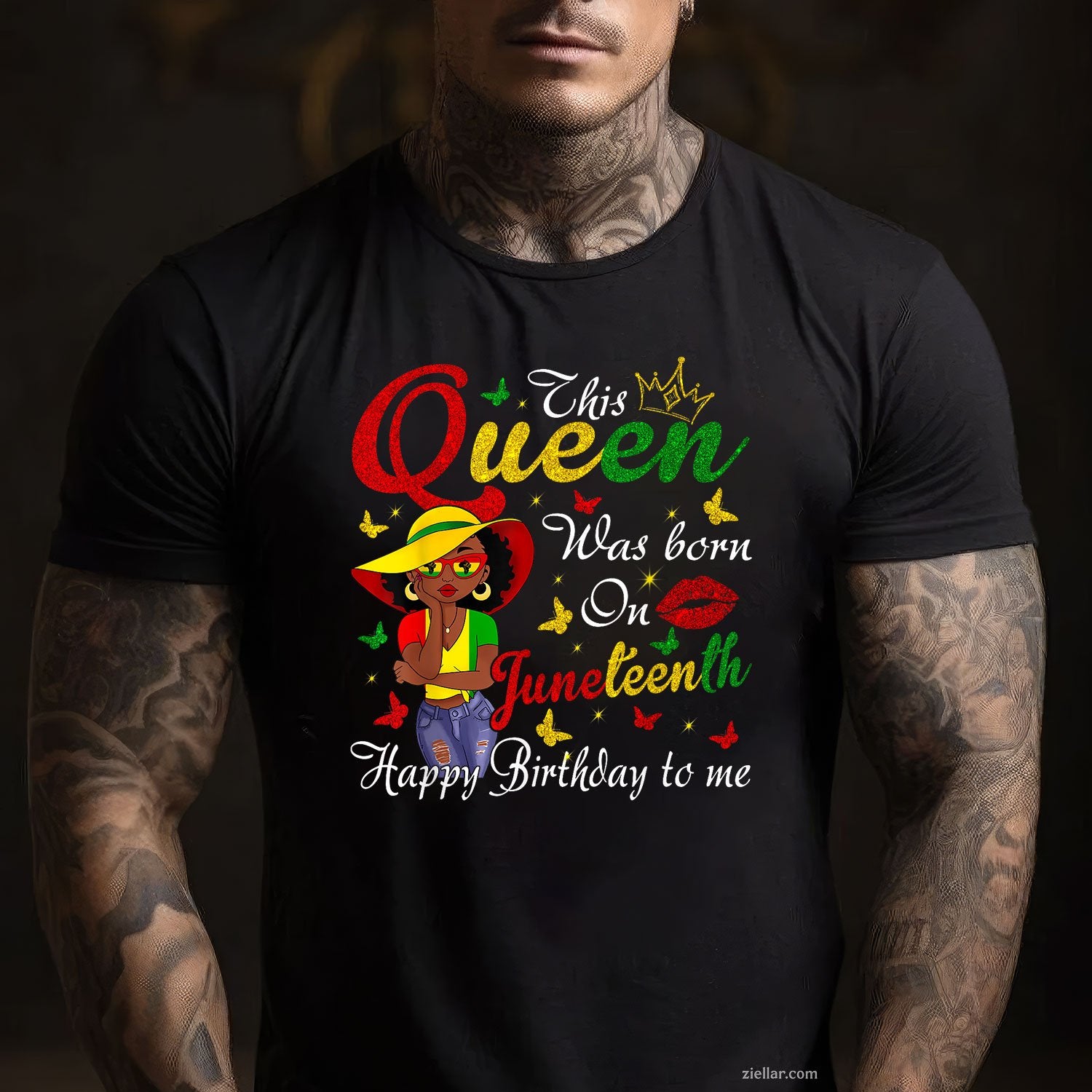 African American Black Queen Happy Birthday Juneteenth TShirt Unisex Adult