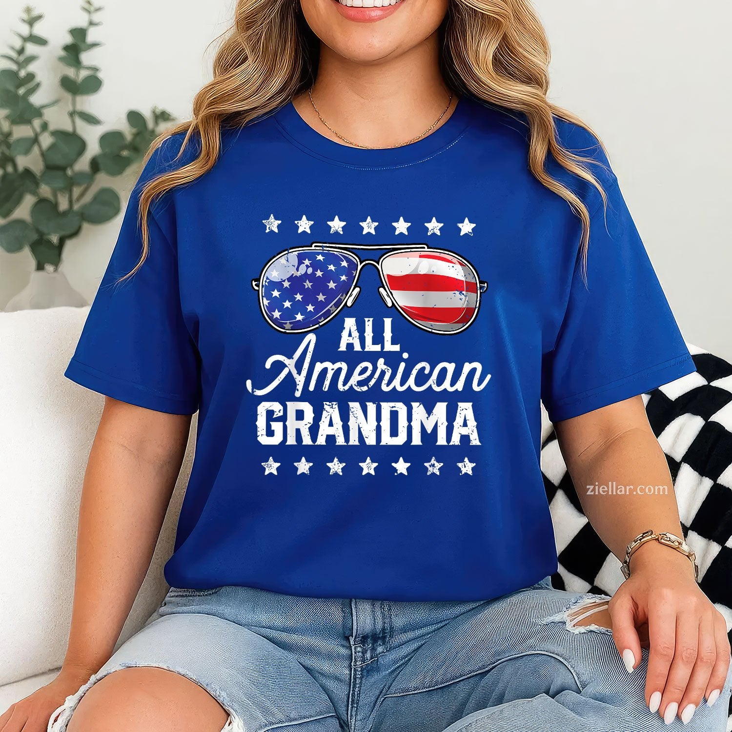 All American Grandma 4th of July Family Matching