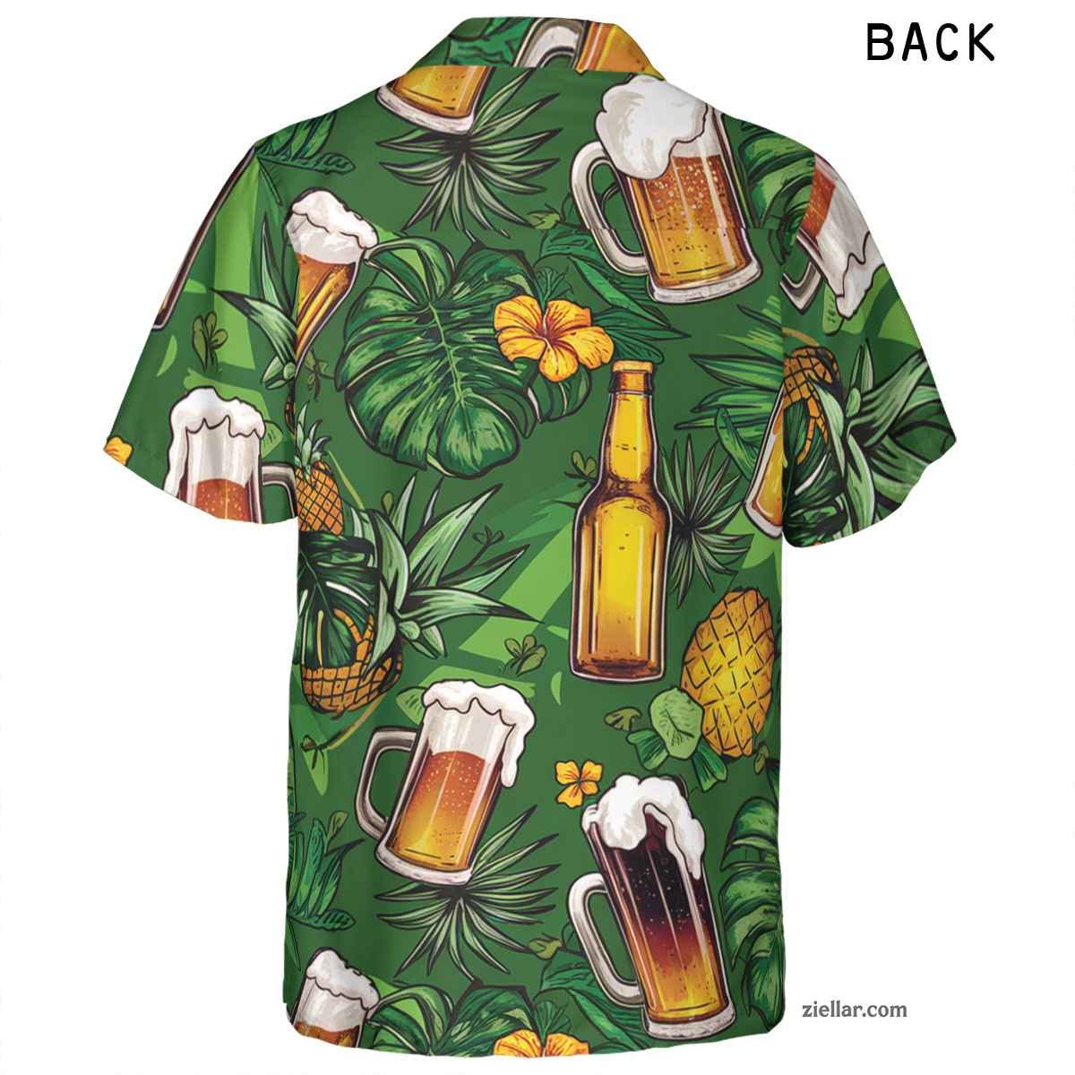 Aloha Pineapple Beer Hawaiian Shirt Tee, Summer Beach Gift for Men Women