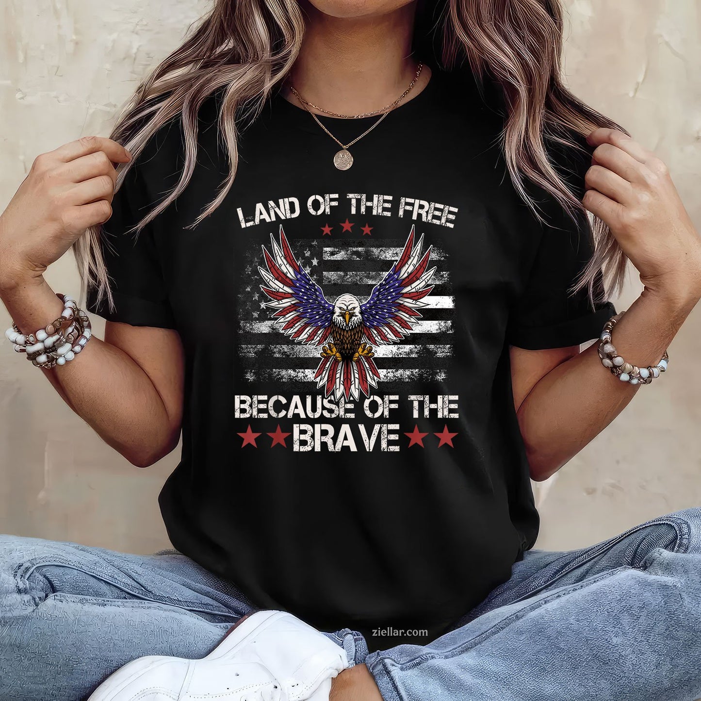 America Eagle Land of the Free Because