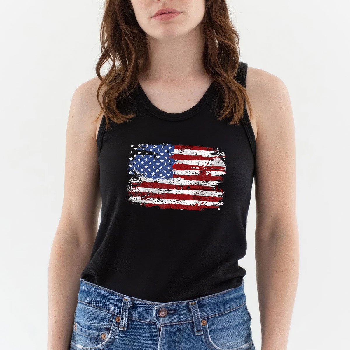 American Flag USA United States of America US 4th July Tank Top Shirt