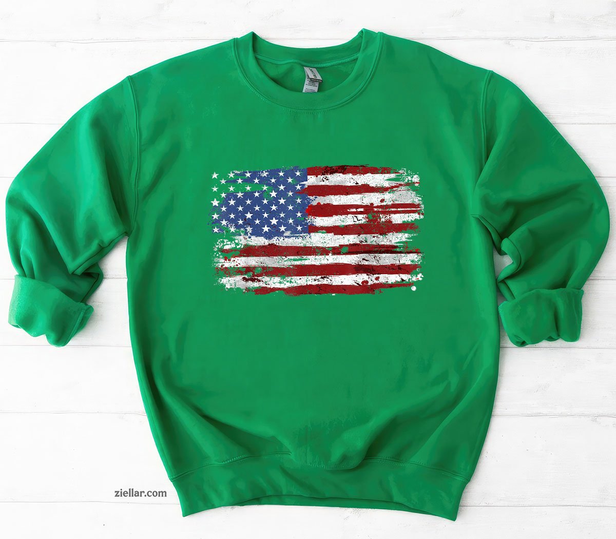 American Flag USA United States of America US 4th July Sweatshirt