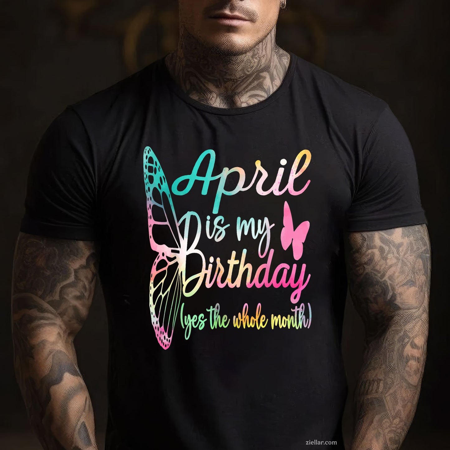 April Birthday Tee and T-Shirt for Women Adults, April Is My Birthday Girl T-Shirt Gift