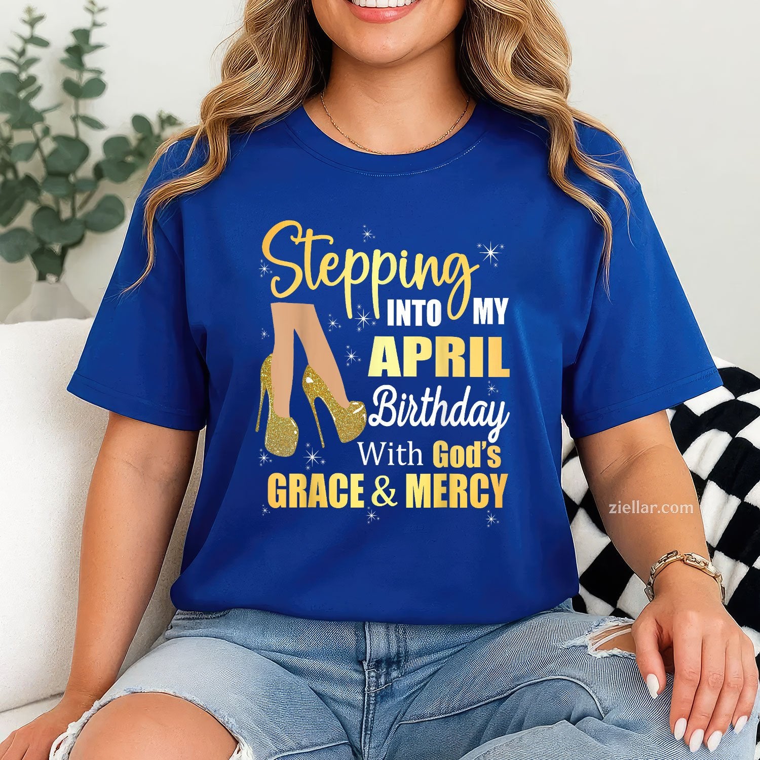 April Is My Birthday Month Tee and T-Shirt, Gift T-Shirt for Women Adults Born in April