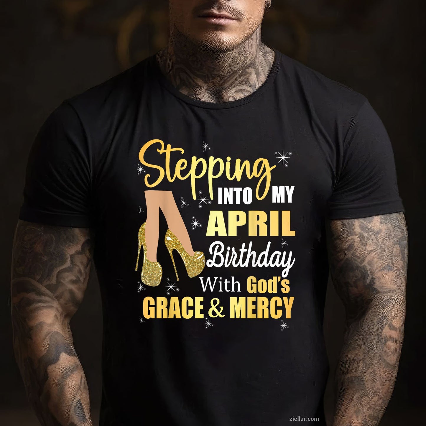 April Is My Birthday Month Tee and T-Shirt, Gift T-Shirt for Women Adults Born in April