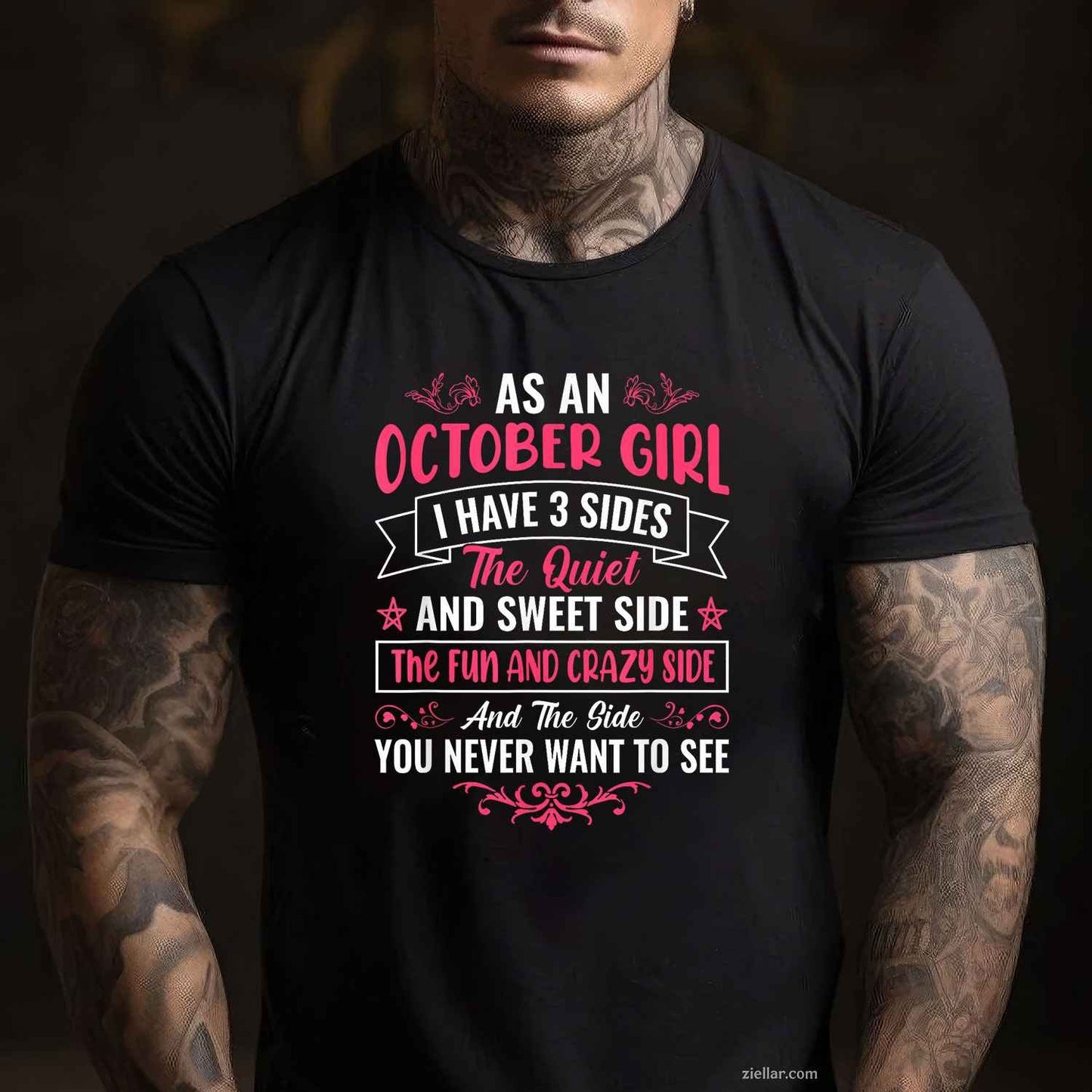 As October Tee, Birthday T-Shirt for Men Women Adults Unisex, Vintage Retro Graphic, Funny Novelty Gift