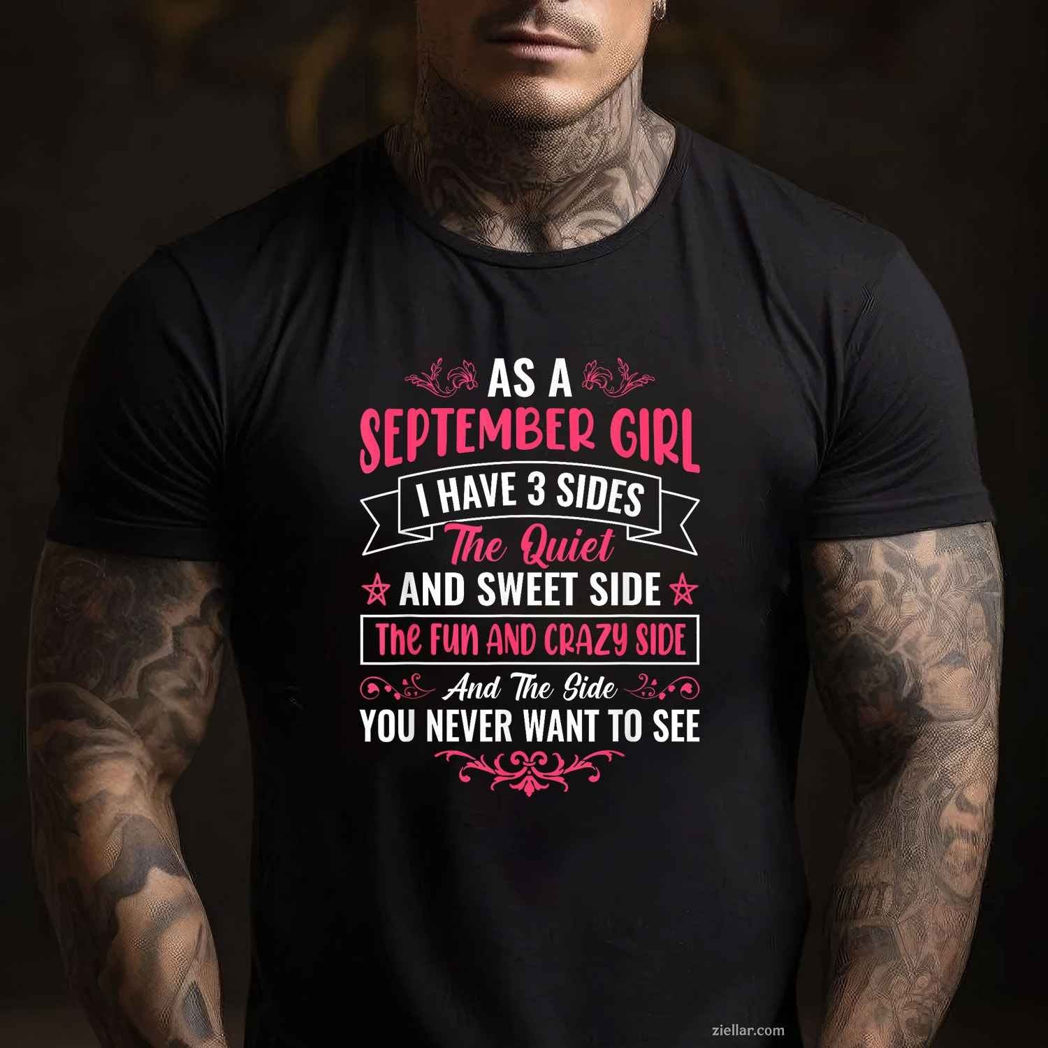 As a September girl - girls T-Shirt Tee for Men Women Adults Unisex