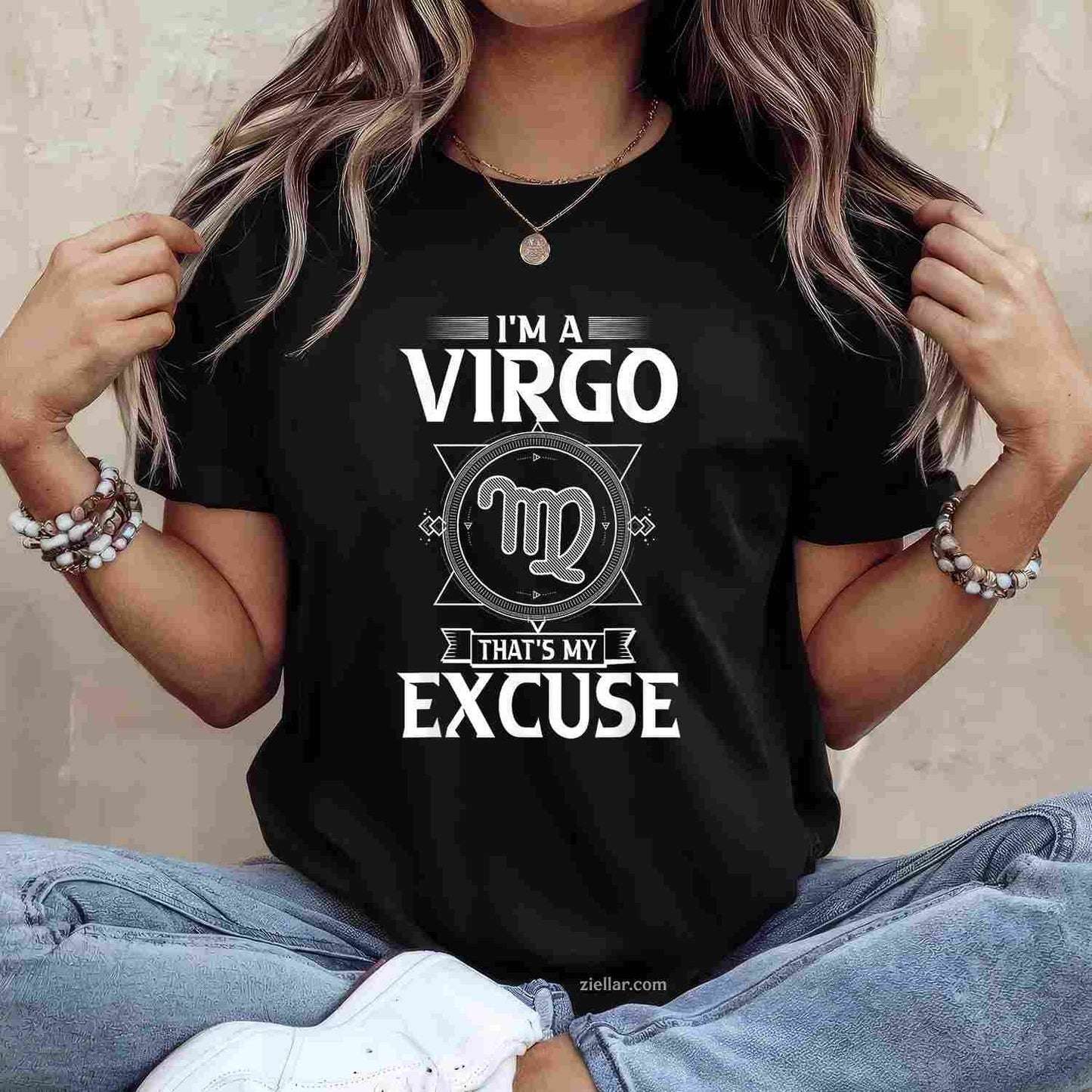 August 23 to September 22 birthday design Virgo Zodiac sign T-Shirt Tee for Men Women Adults Unisex