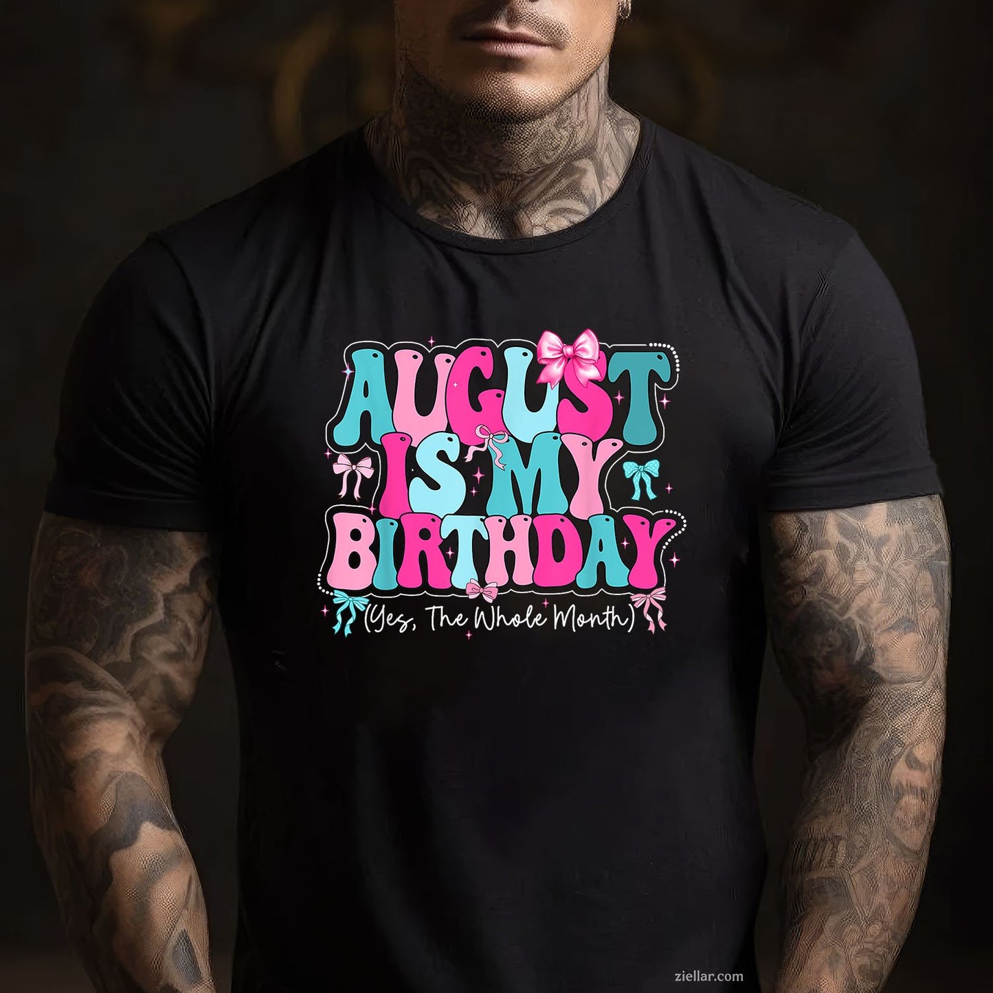 August Birthday Queen Tee and T-Shirt, Party Celebration T-Shirt Gift for Women Adults