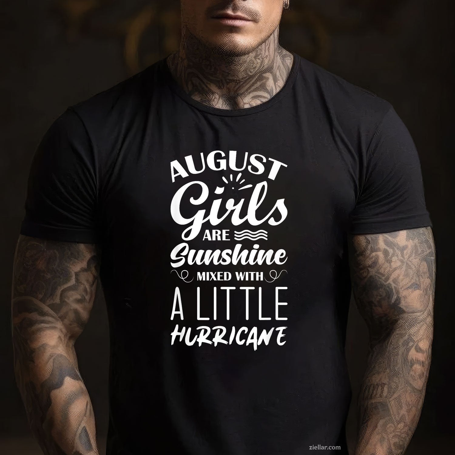 August Girls Are Sunshine Tee and T-Shirt, Happy Birthday T-Shirt Gift for Women Adults