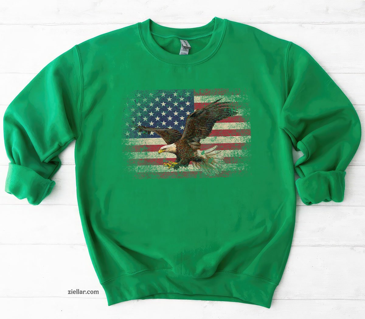 Bald Eagle 4th of July Christmas Gift American Flag Country Sweatshirt