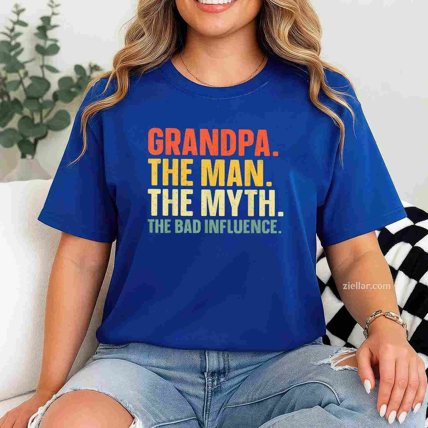 Best Grandpa Art For Men Dad Papa Grandparent Day Papaw Papi T-Shirt Tee