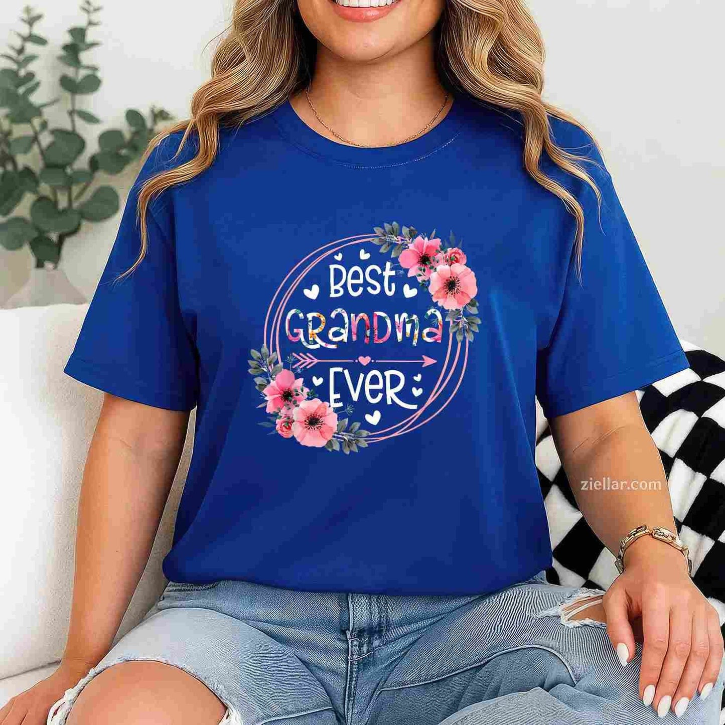 Best Grandma Ever Announcement Mothers Day Grandparents T-Shirt Tee for Men Women Adults Unisex