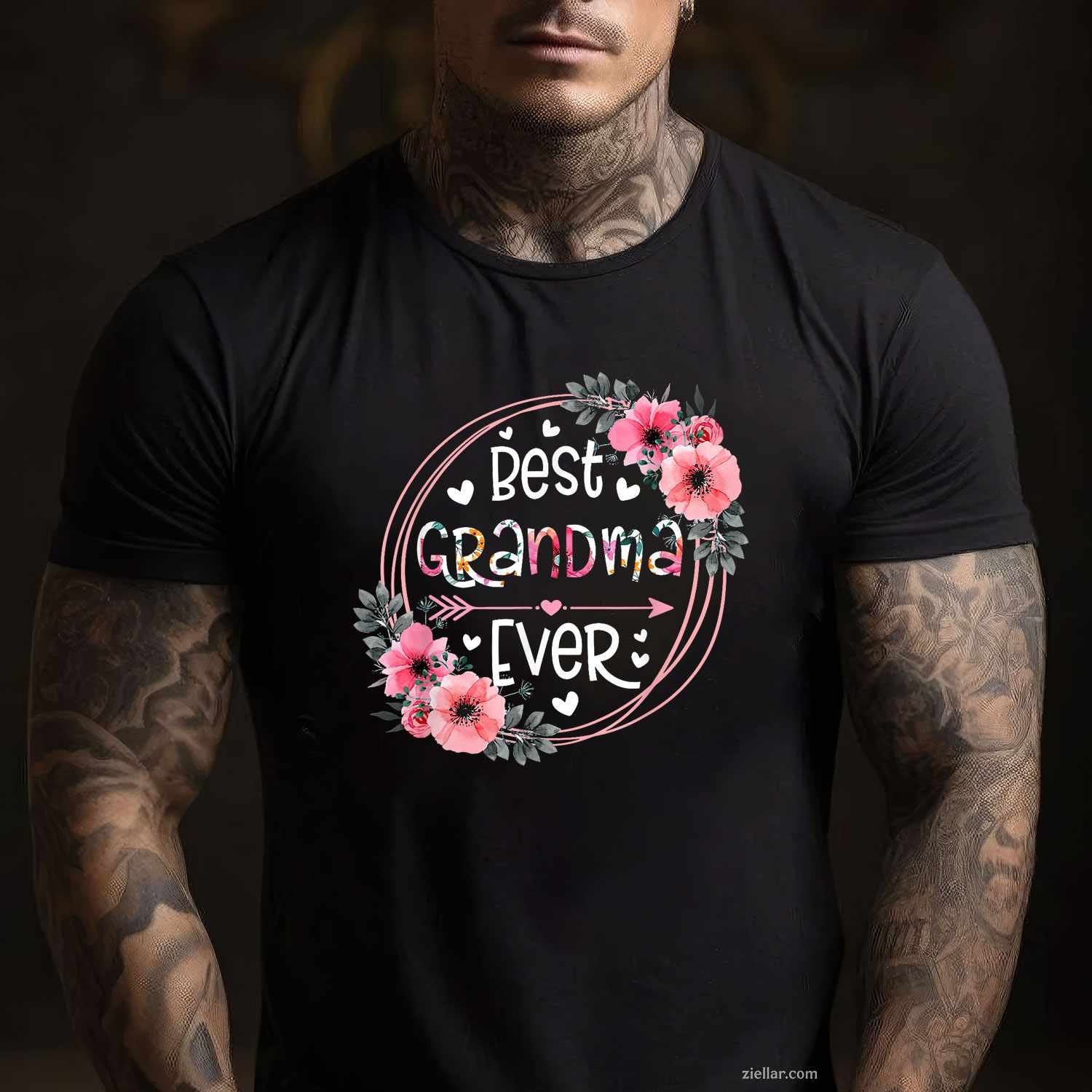 Best Grandma Ever Announcement Mothers Day Grandparents T-Shirt Tee for Men Women Adults Unisex