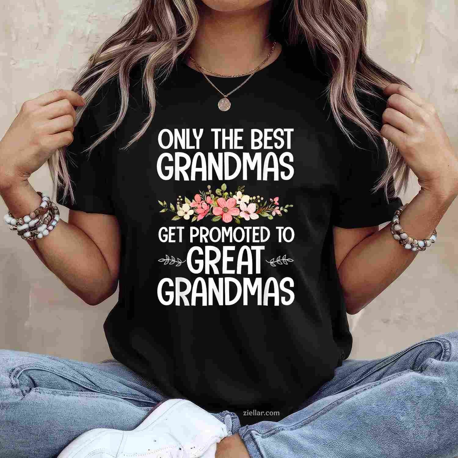 Best Great Grandma Art For Grandma Women Great Grandmother T-Shirt Tee