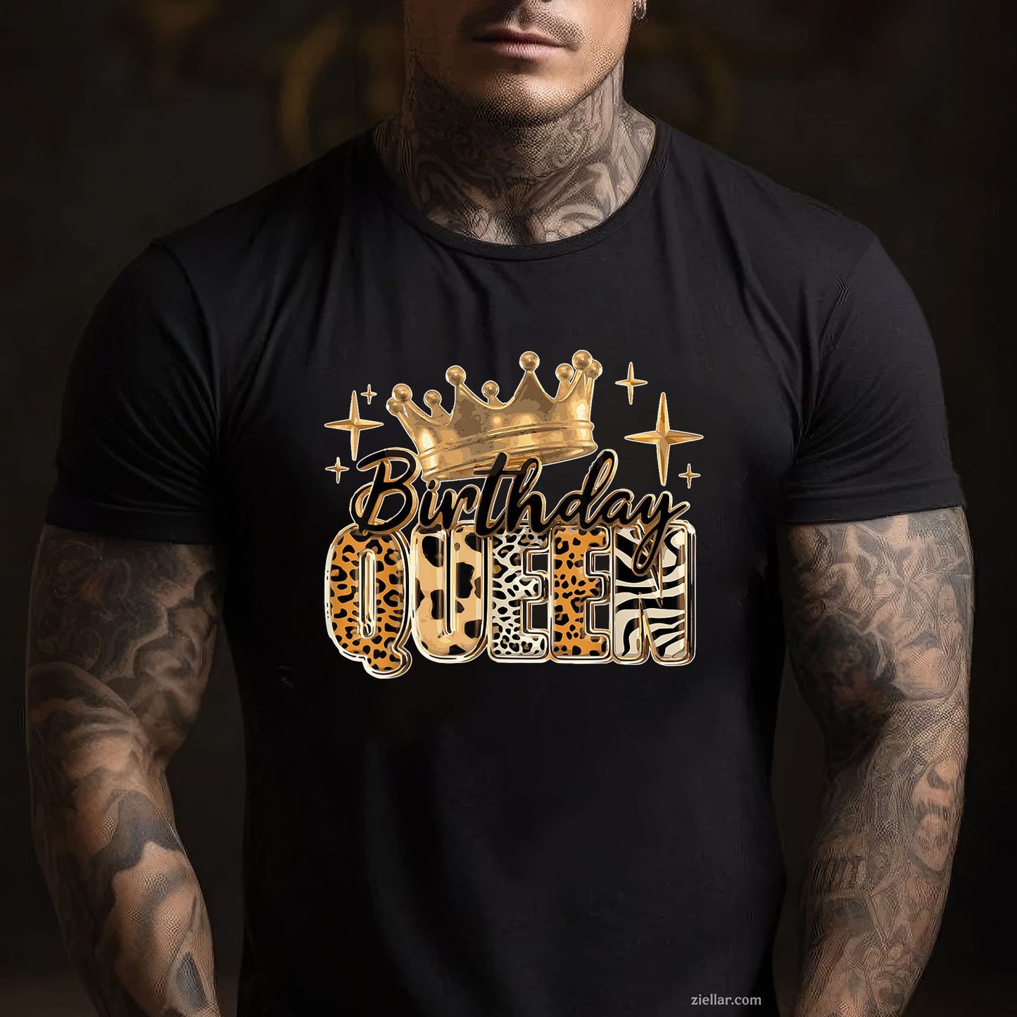 Birthday Queen Golden Crown American Afro Girls Women