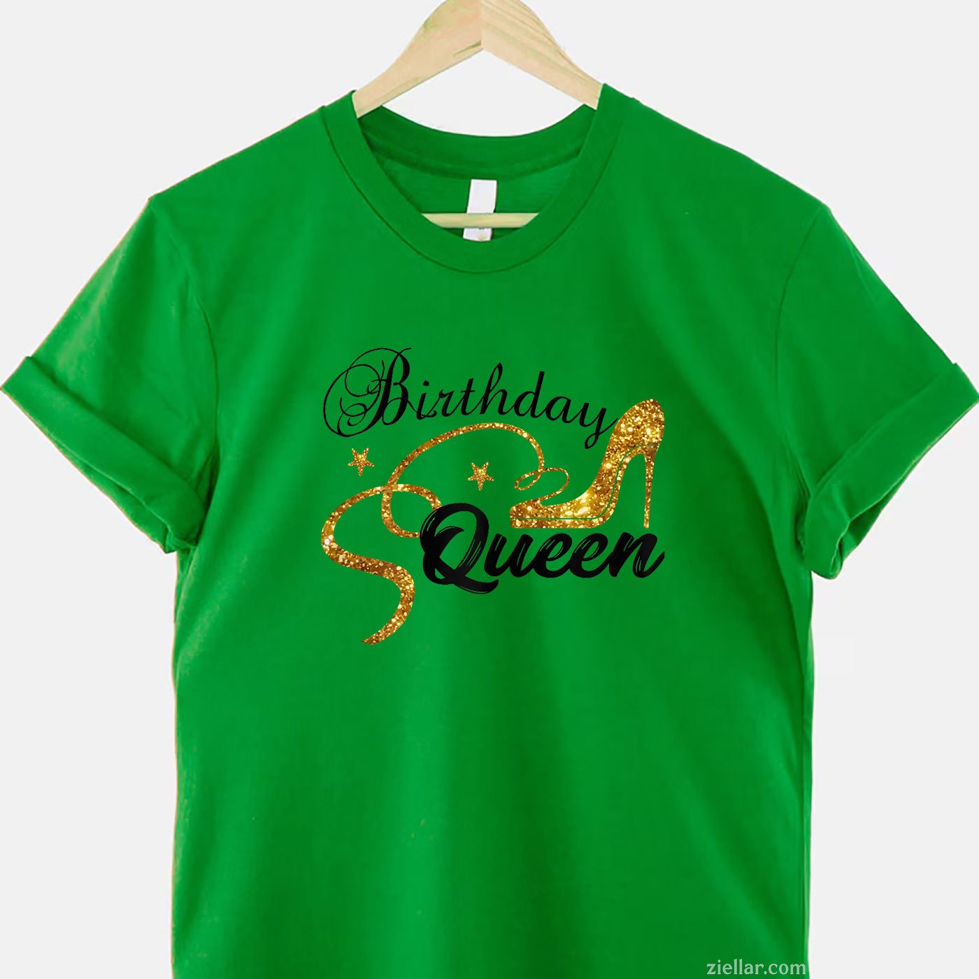 Birthday Queen Tee and T-Shirt, Party Time Funny Gift T-Shirt for Women Adults