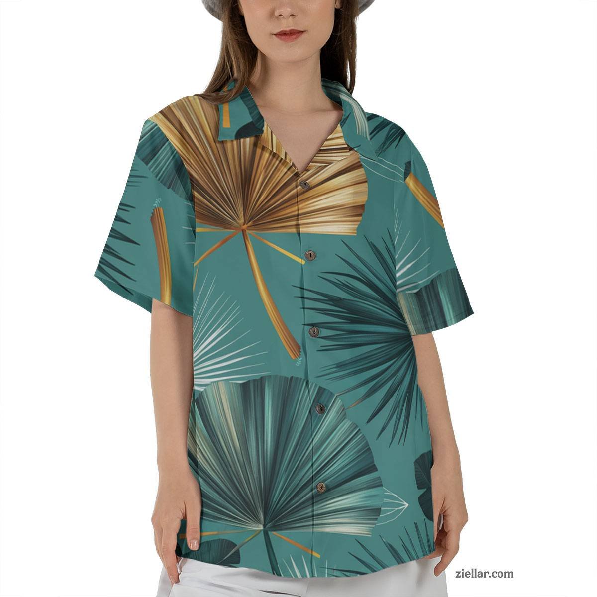 Black Blue Hibiscus Hawaiian Shirt Tee, Tropical Aloha Beach Party Wear