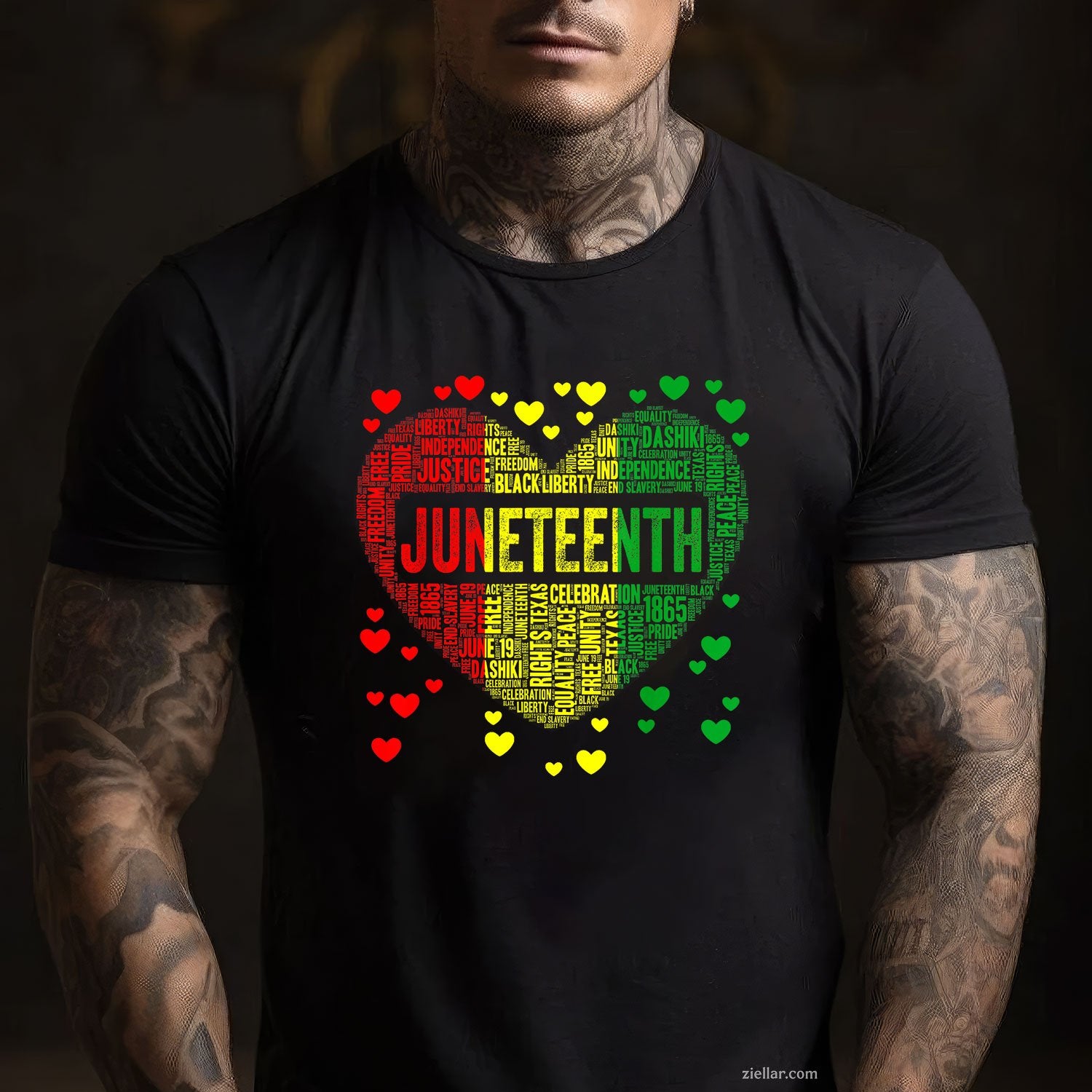 Black History Heart Juneteenth Melanin African