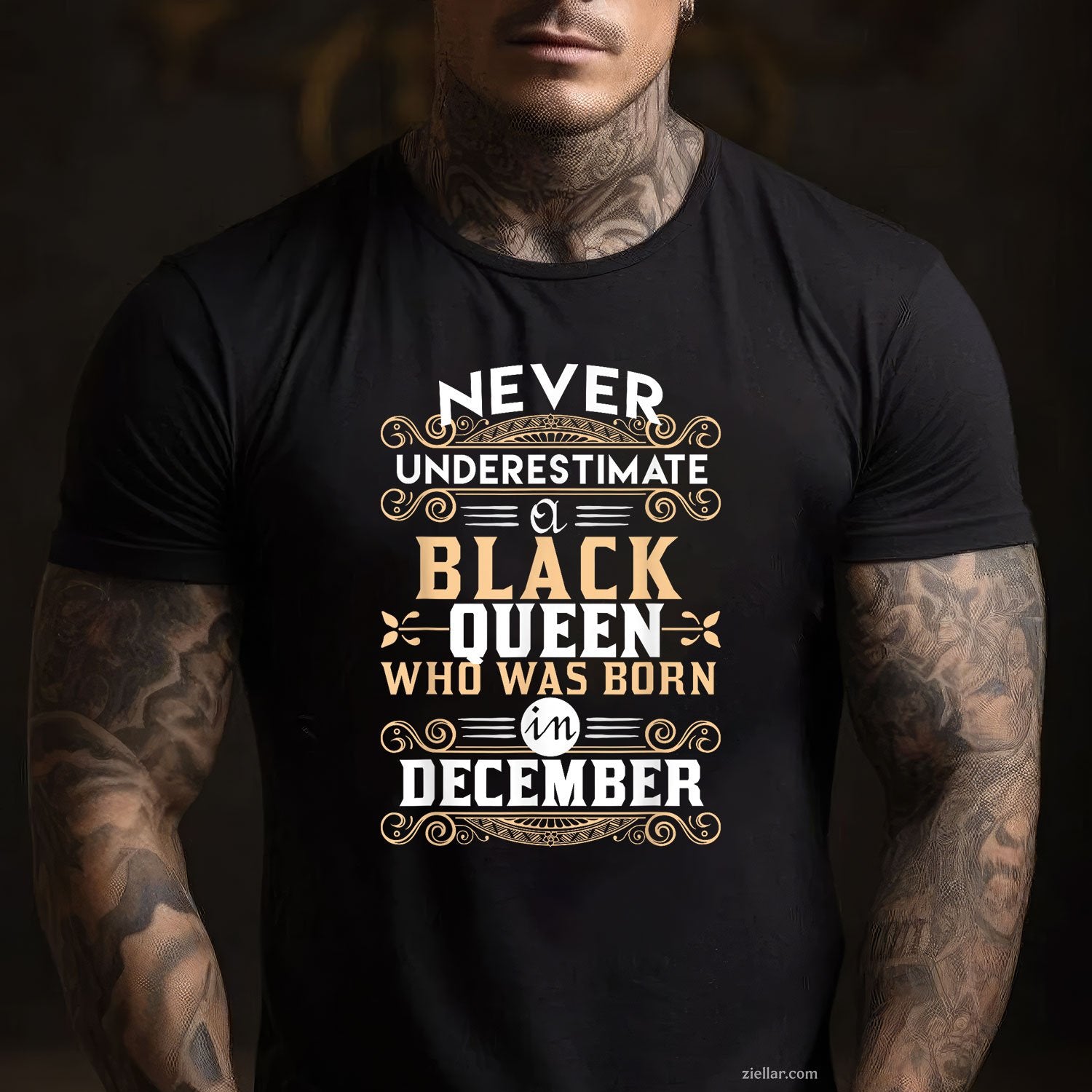 Black Queens Are Born in December Tee and T-Shirt, Birthday T-Shirt Gift for Women Adults