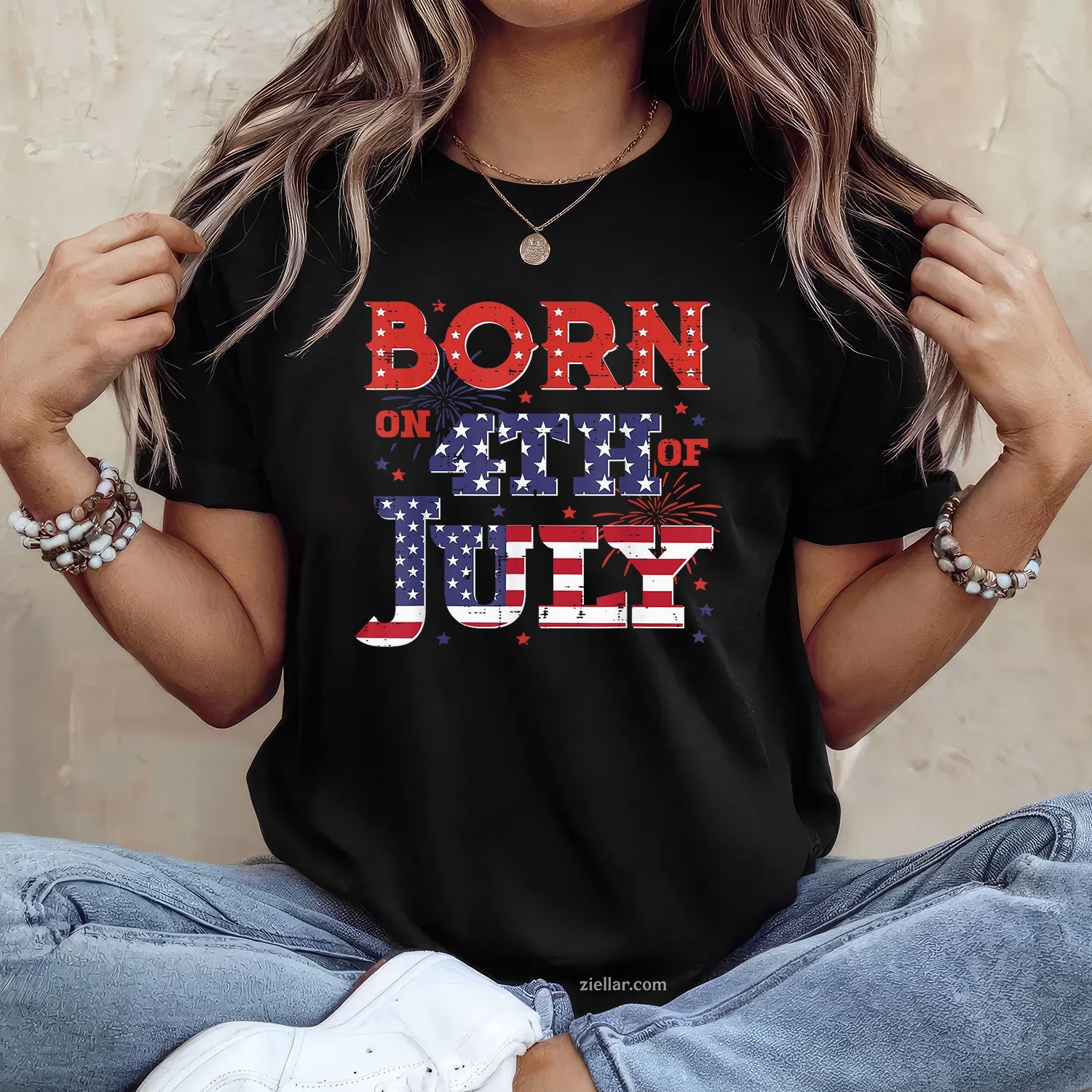 Born On 4th Of July Birthday American Men Women Boys