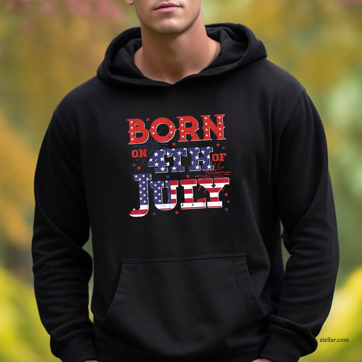 Born On 4th Of July Birthday American Men Women Boys Kids Hoodie Shirt