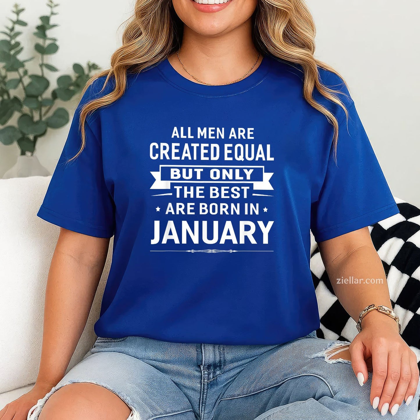 Born in January Birthday Gift Tee and T-Shirt, Happy January T-Shirt for Men and Women Adults