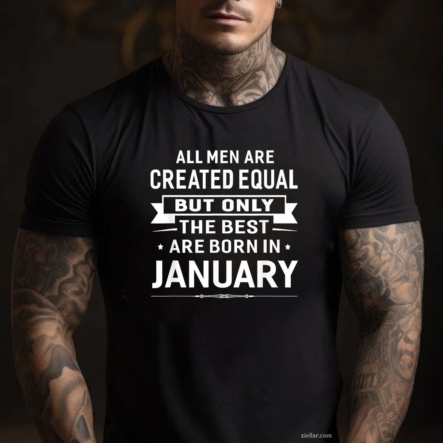 Born in January Birthday Gift Tee and T-Shirt, Happy January T-Shirt for Men and Women Adults
