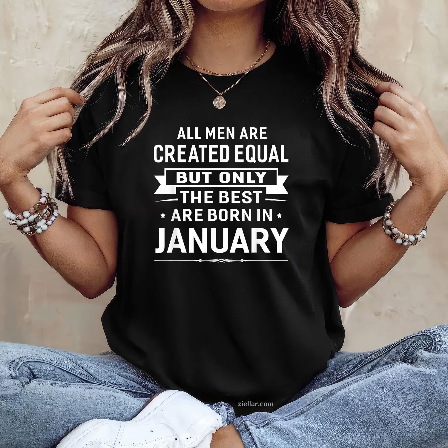 Born in January Birthday Gift Tee and T-Shirt, Happy January T-Shirt for Men and Women Adults