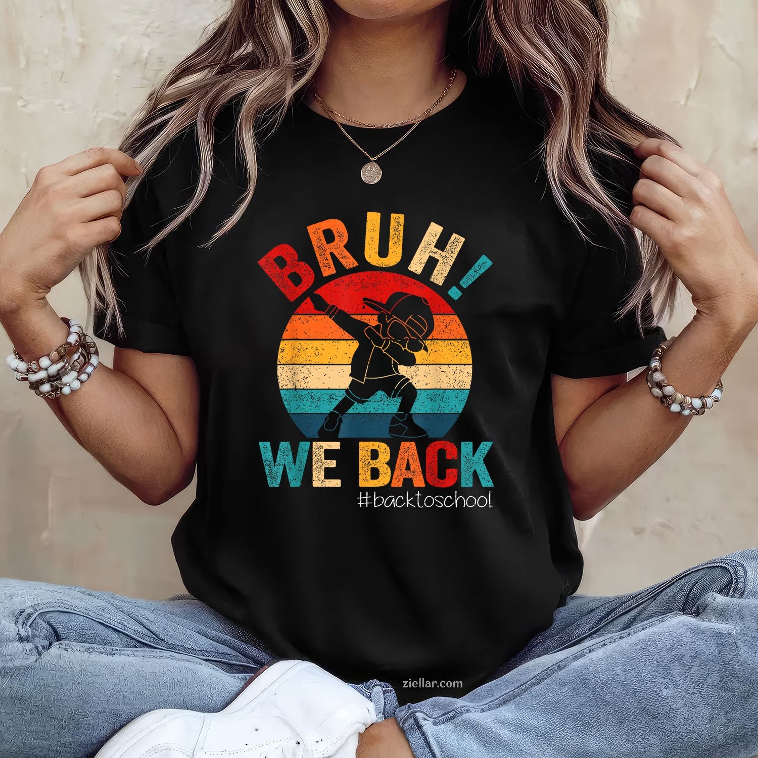 Bruh We Back Tee and T-Shirt, Groovy Back to School T-Shirt for Teachers Adults