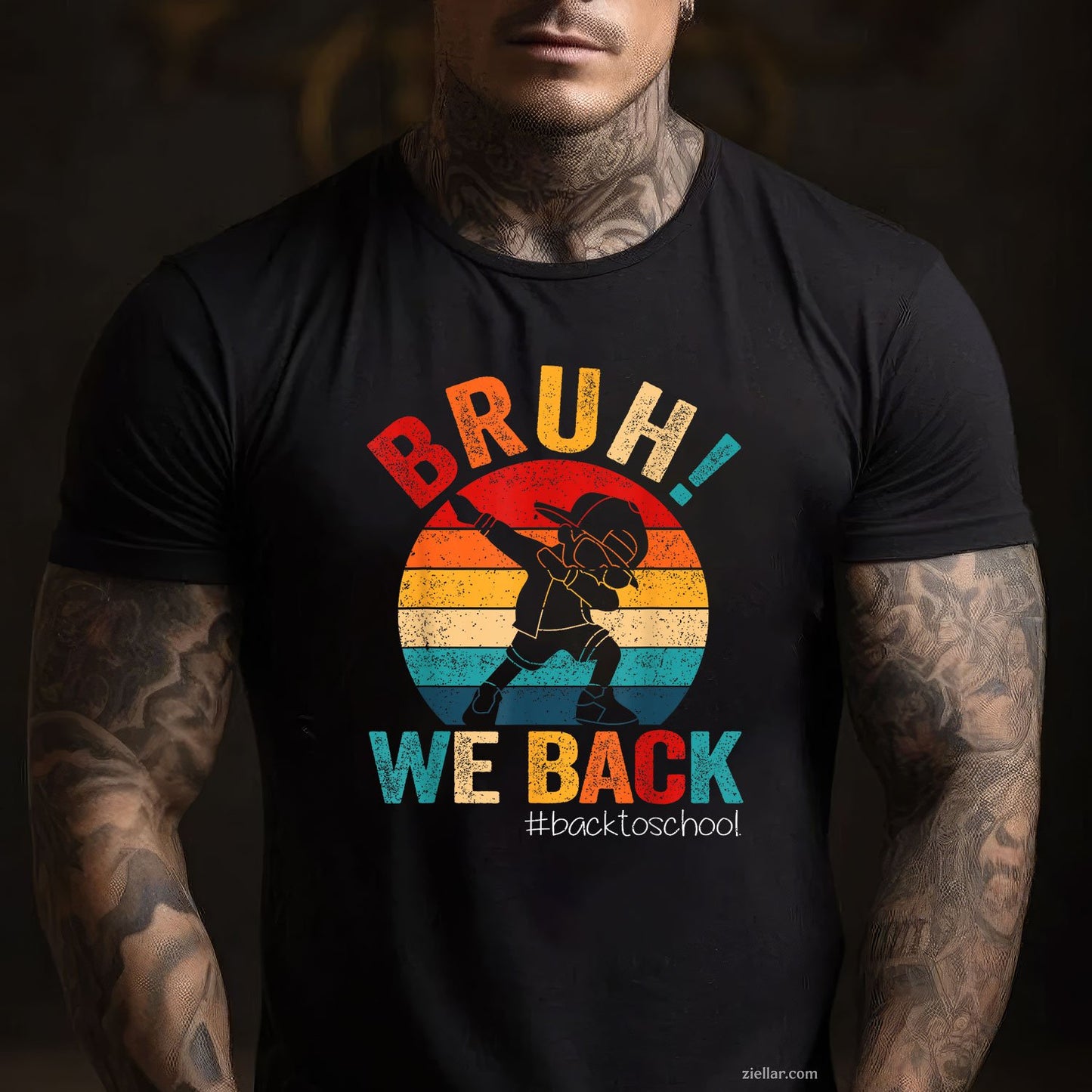 Bruh We Back Tee and T-Shirt, Groovy Back to School T-Shirt for Teachers Adults