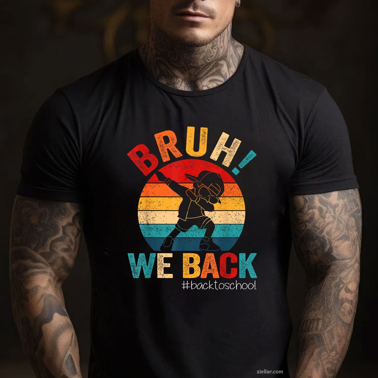 Bruh We Back Tee and T-Shirt, Groovy Back to School T-Shirt for Teachers Adults