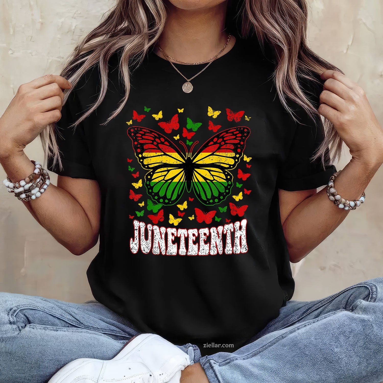 Butterflies Juneteenth Retro Black History