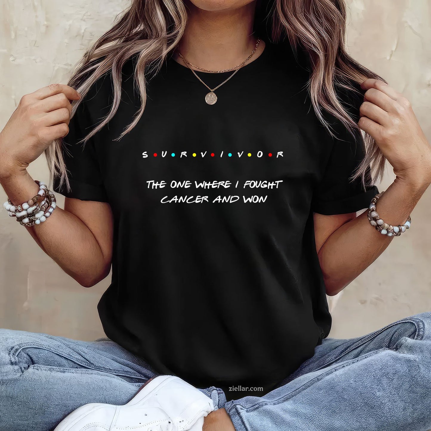 Cancer Survivor Breast Lung Skin Colon Thyroid Awareness T-Shirt