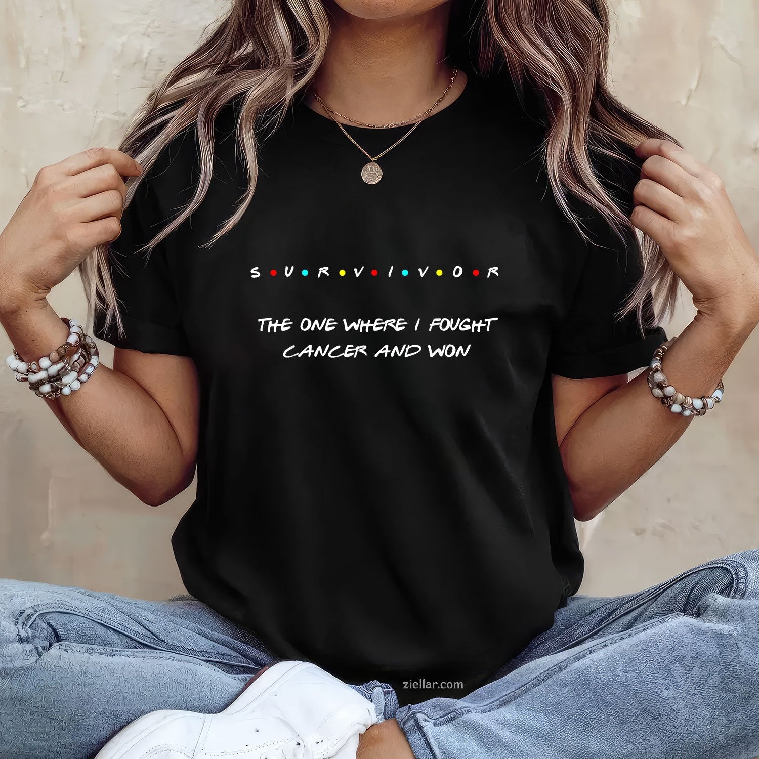Cancer Survivor Breast Lung Skin Colon Thyroid Awareness T-Shirt