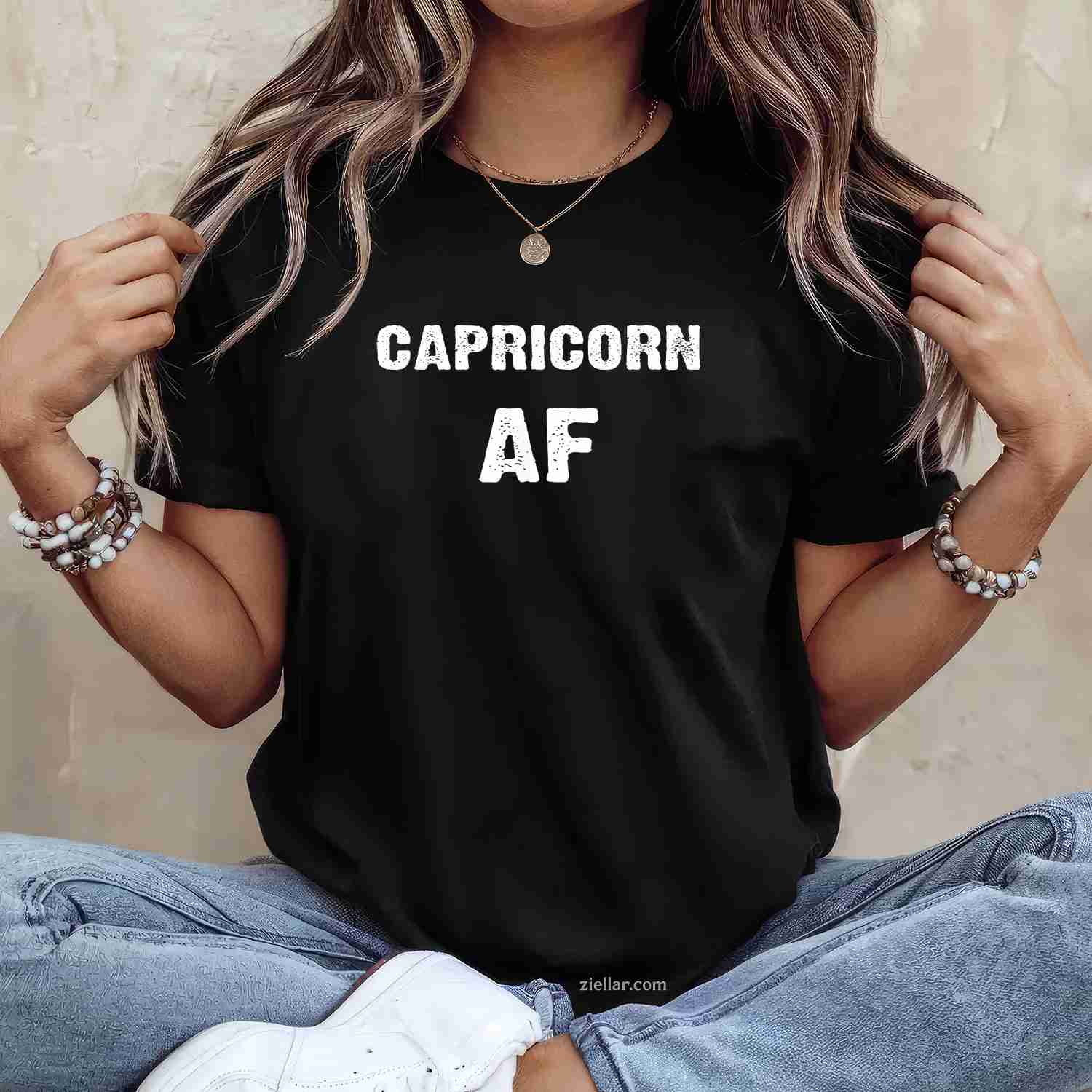 Capricorn Af Birthday T-Shirt_ Funny December January Zodiac Gift Tee, Perfect For Men And Women