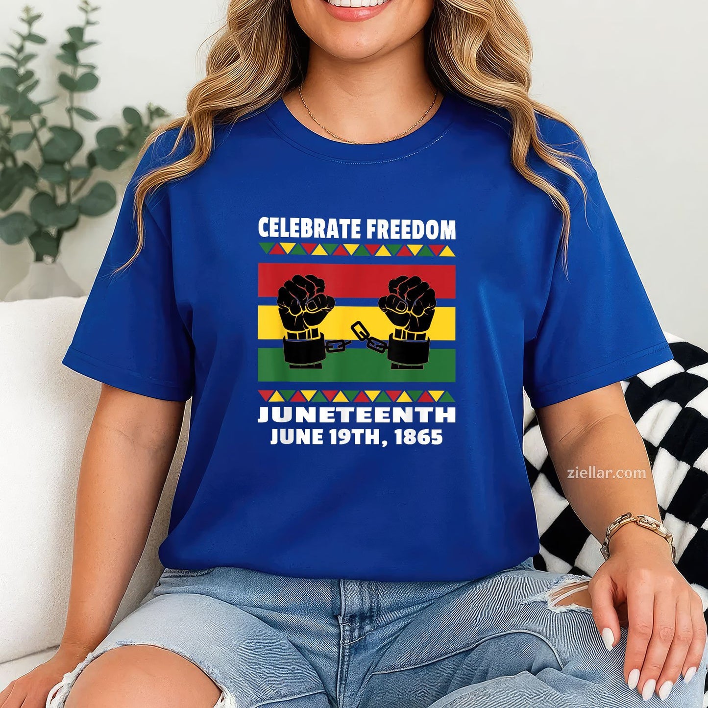 Celebrate Black Freedom Juneteenth June 19th 1865 Tee