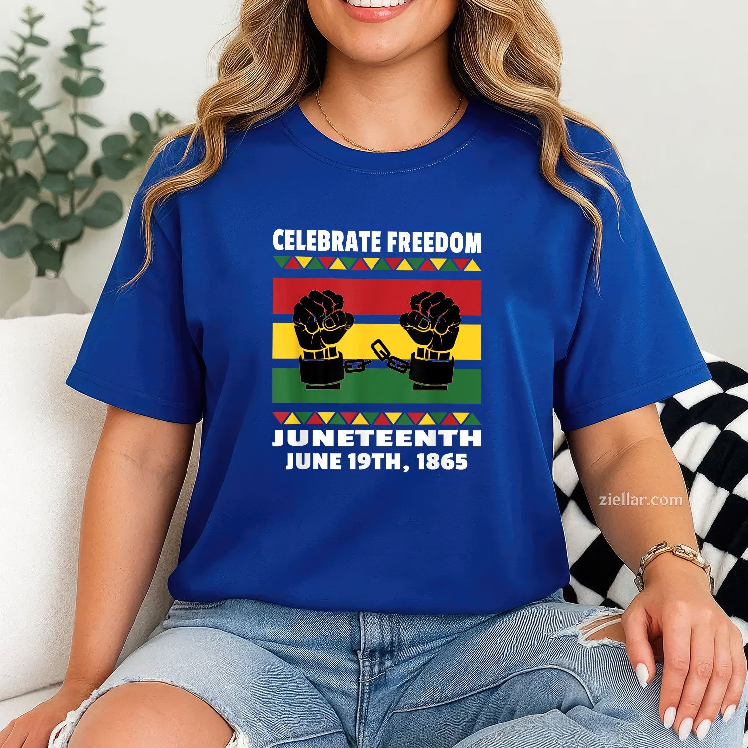 Celebrate Black Freedom Juneteenth June 19th 1865 Tee