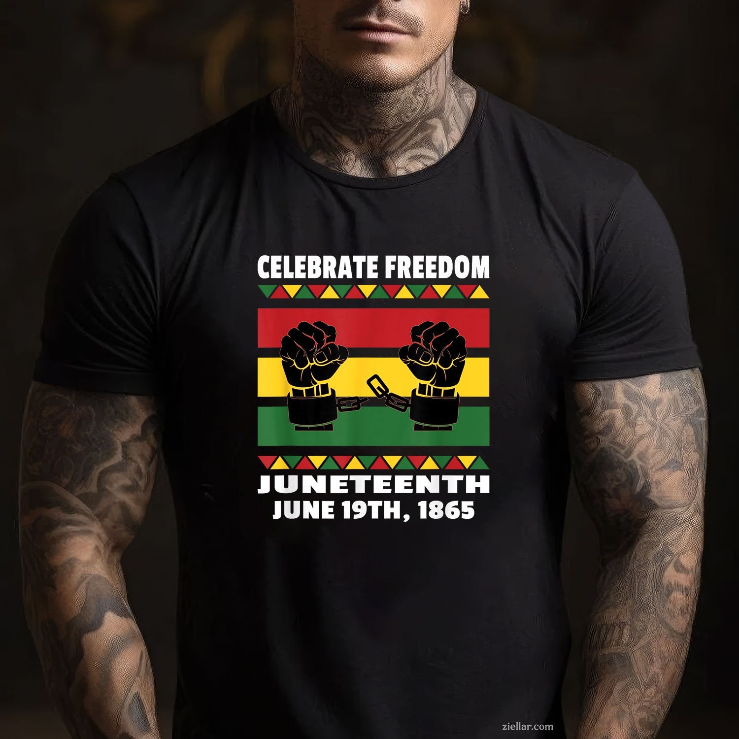Celebrate Black Freedom Juneteenth June 19th 1865 Tee