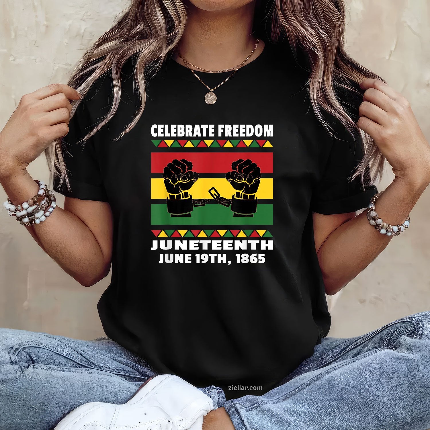 Celebrate Black Freedom Juneteenth June 19th 1865 Tee