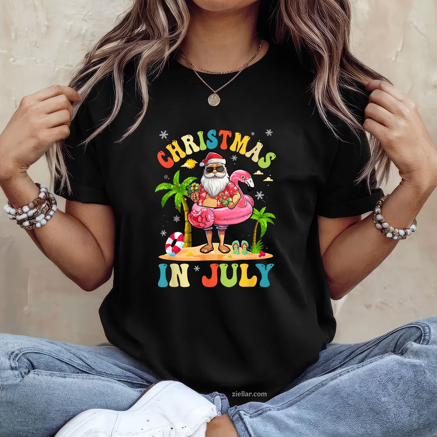 Christmas In July Funny Santa Summer