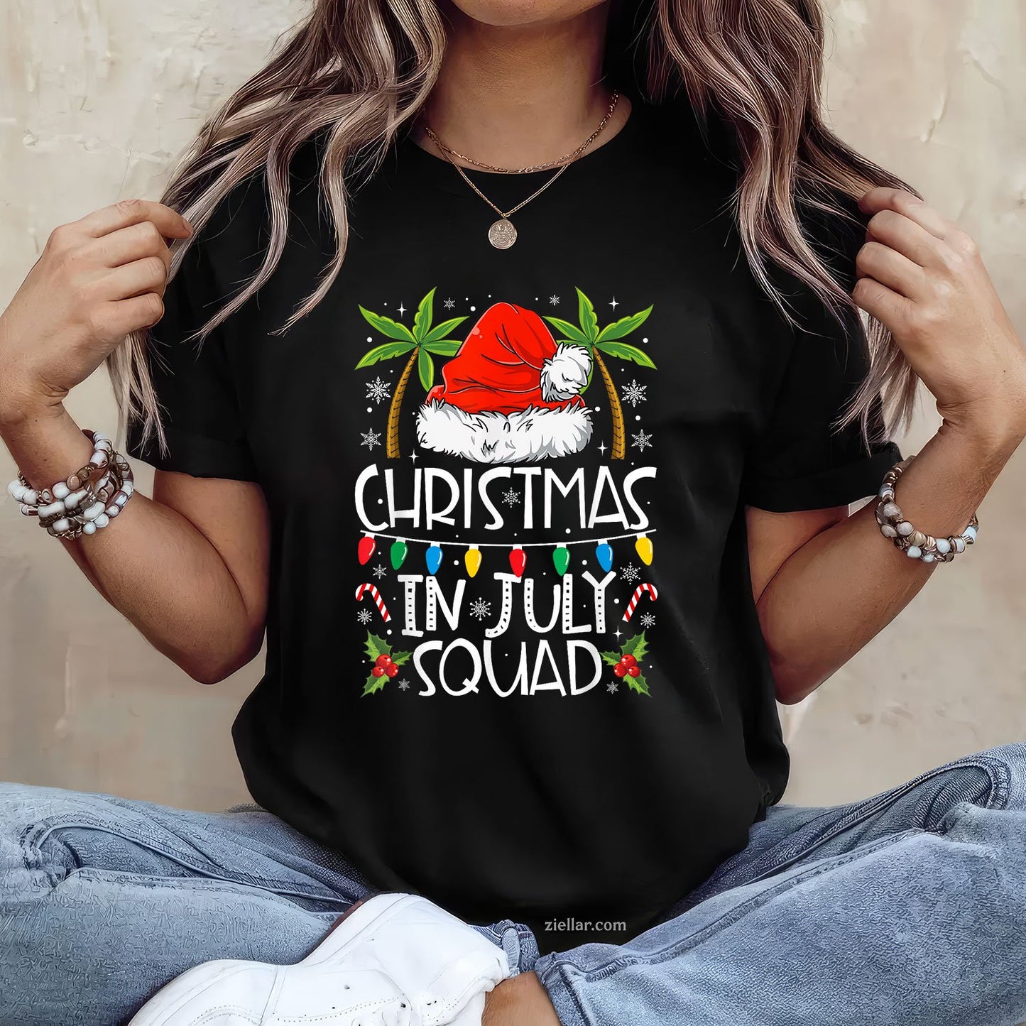 Christmas In July Squad Funny Summer Xmas Men Women TShirt