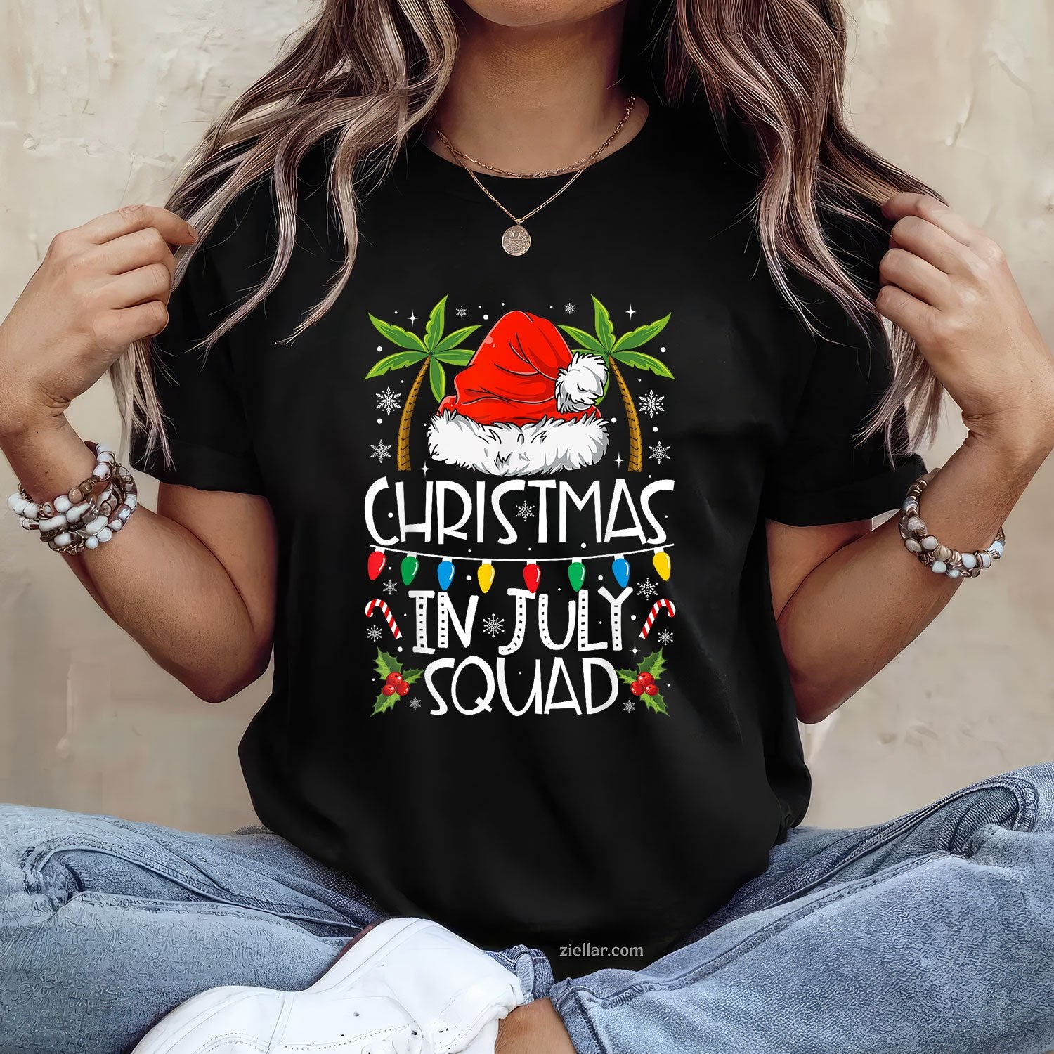 Christmas In July Squad Funny Summer Xmas Men Women TShirt