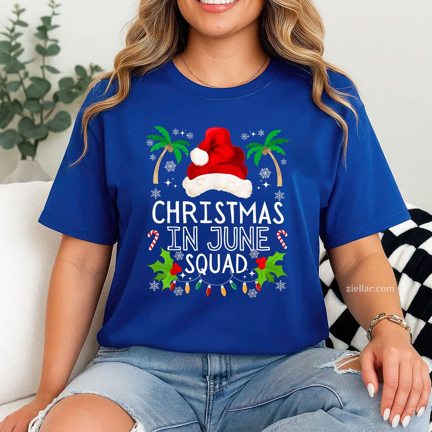 Christmas In June Squad Funny Summer Xmas Men