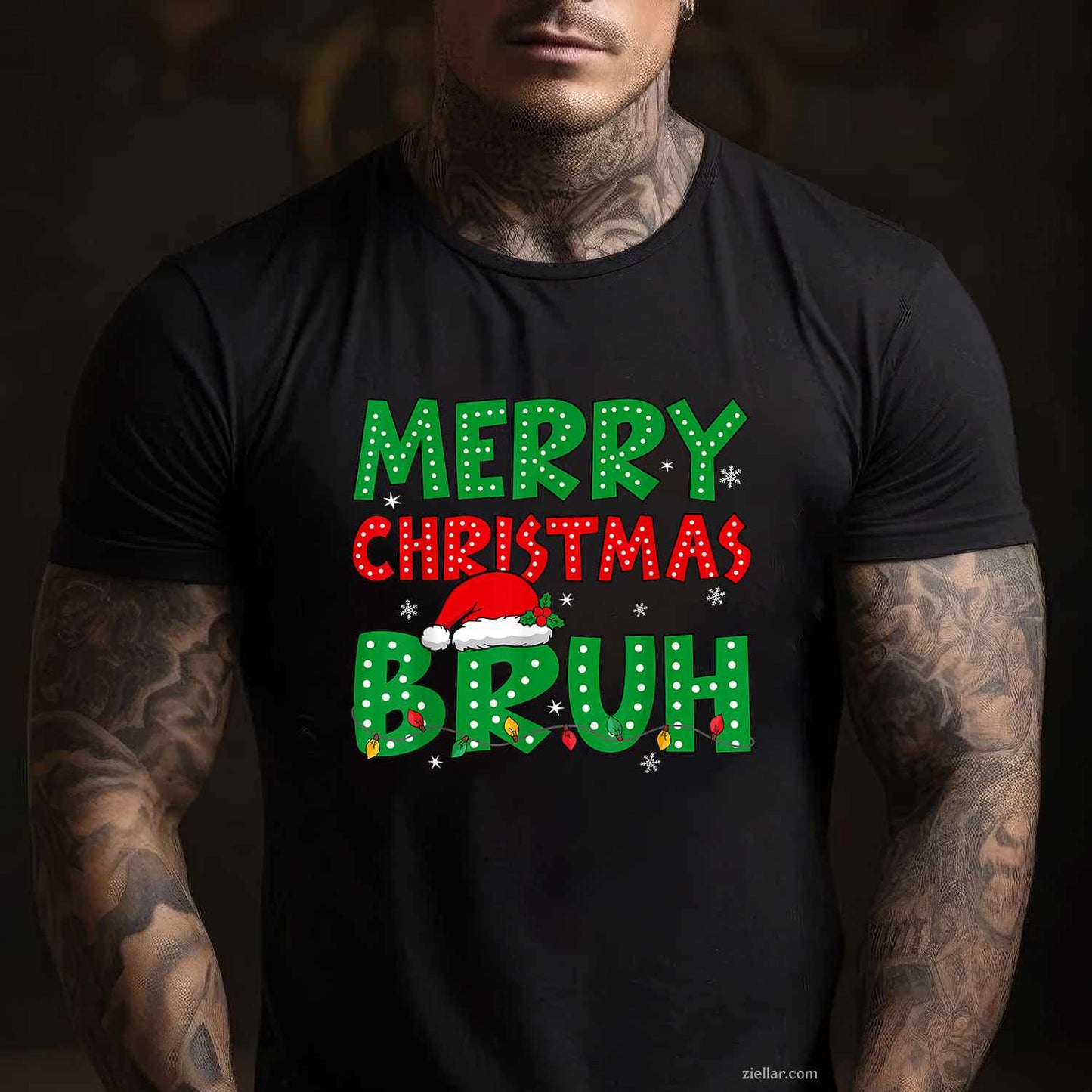 Christmas Palm Tree Light Hawaiian Tropical Xmas T-Shirt_ Fun And Unique Holiday Tee