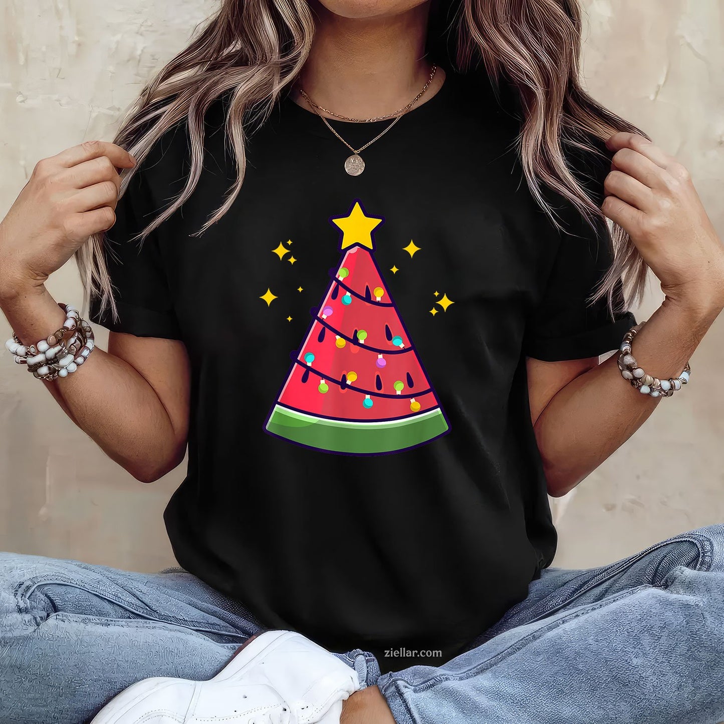 Christmas In July Watermelon Summer Xmas Tree