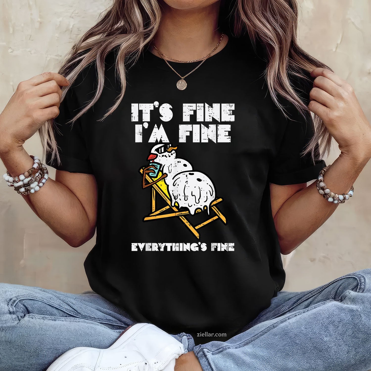 Christmas In July Snowman Melting Fine Funny Men Women